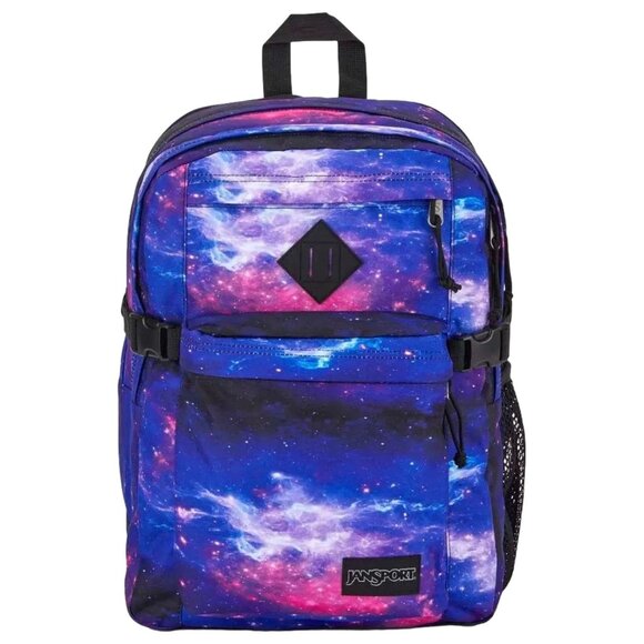 JanSport 17" Main Campus Student Backpack, Blue Space Dust School Travel Bag - Picture 1 of 10